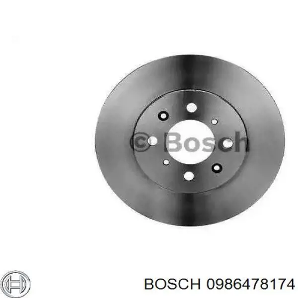0986478174 Bosch диск тормозной передний