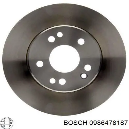 0986478187 Bosch диск тормозной передний