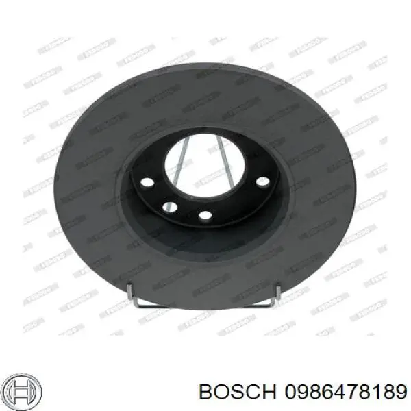 Передний тормозной диск Bosch 0986478189