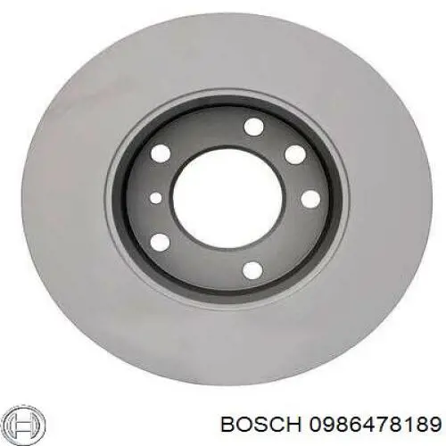 Купить 0986478189 Bosch Ротор тормозной
