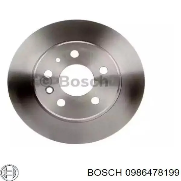 0 986 478 199 Bosch диск тормозной задний