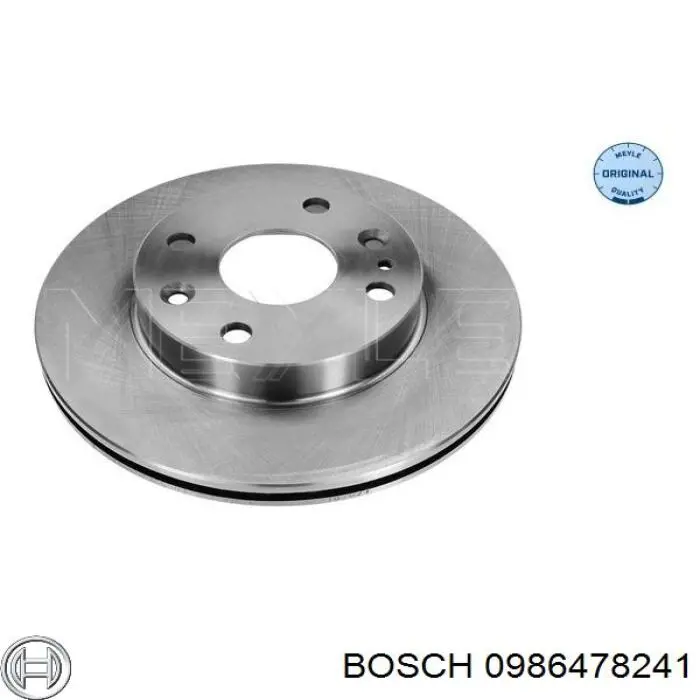0986478241 Bosch диск тормозной передний