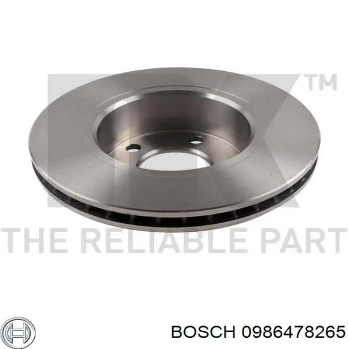 Передний тормозной диск Bosch 0986478265