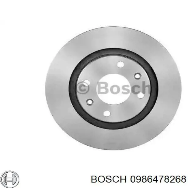 0986478268 Bosch диск тормозной передний