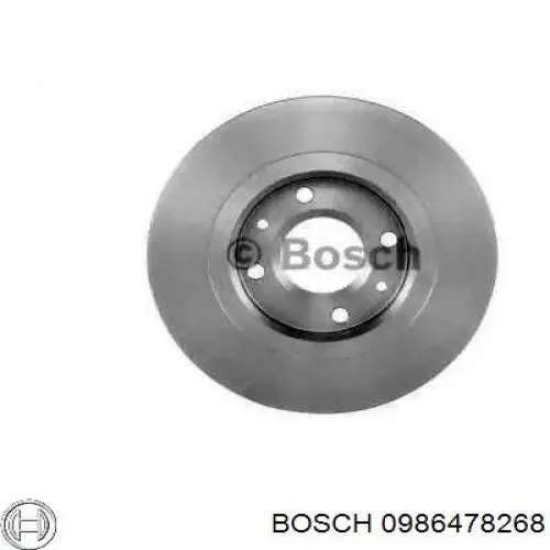 Freno de disco delantero 0986478268 Bosch