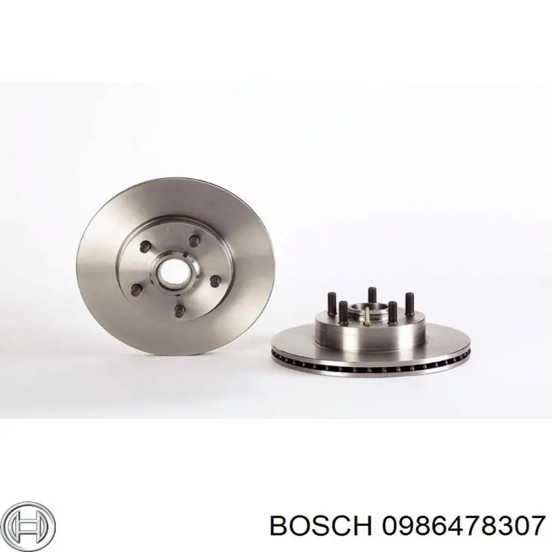 0986478307 Bosch диск тормозной передний