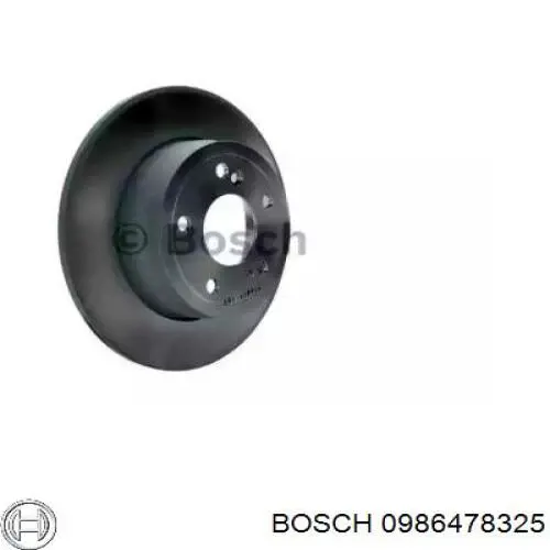 Купить 0986478325 Bosch Диск тормозной задний