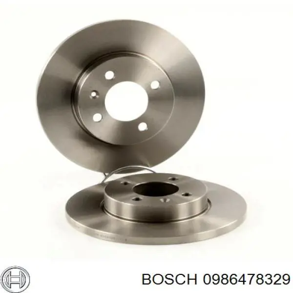 Диск гальмівний передній 0986478329 Bosch