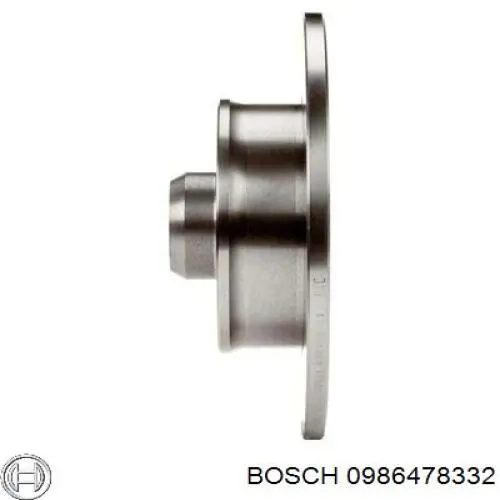 Тормозные диски 0986478332 Bosch