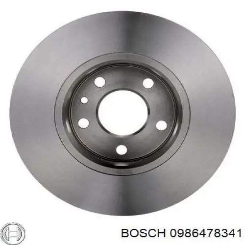 Disco de freno trasero 0986478341 Bosch