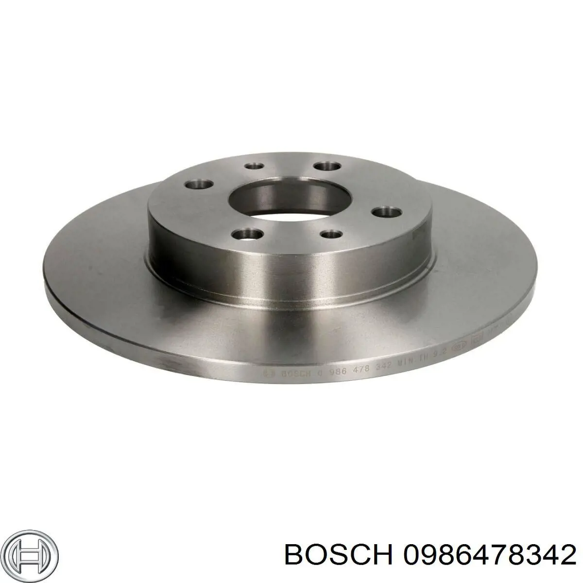 0986478342 Bosch диск тормозной задний