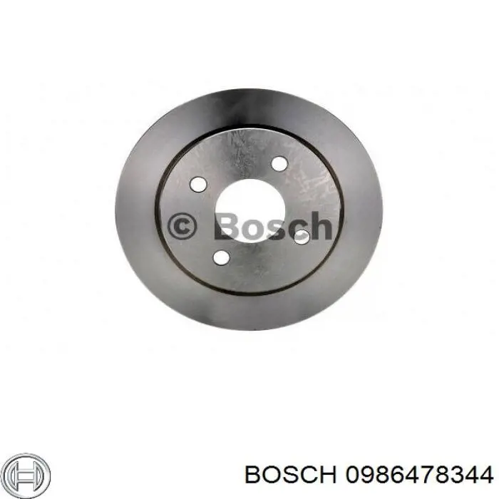 0986478344 Bosch диск тормозной задний