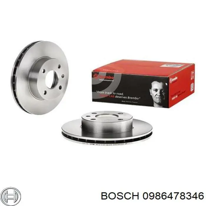 Купить 0986478346 Bosch Ротор тормозной
