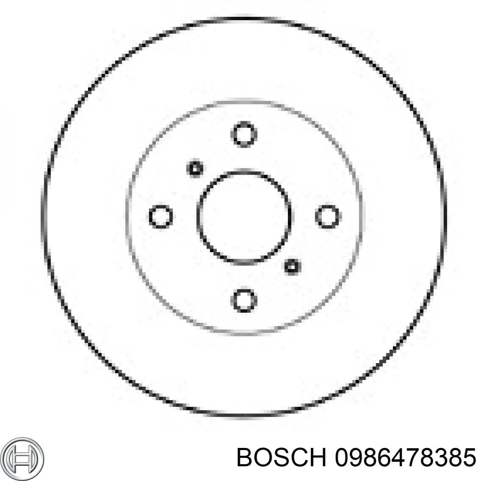 Купить 0986478385 Bosch Ротор тормозной