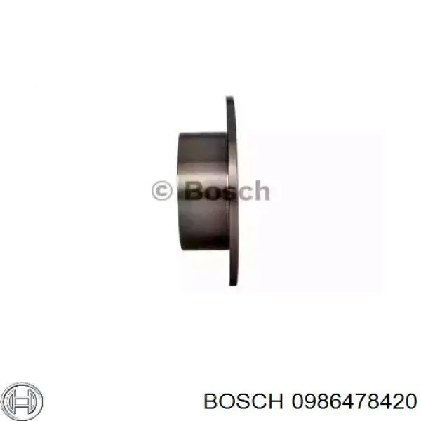 0986478420 Bosch диск тормозной задний