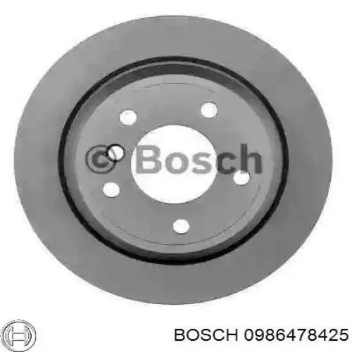 Тормозные диски 0986478425 Bosch