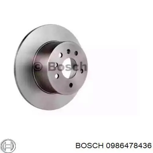 Тормозные диски 0986478436 Bosch