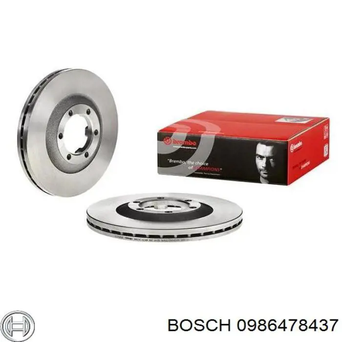 Тормоз дисковый передний Bosch 0986478437 цена, от 44.36 USD