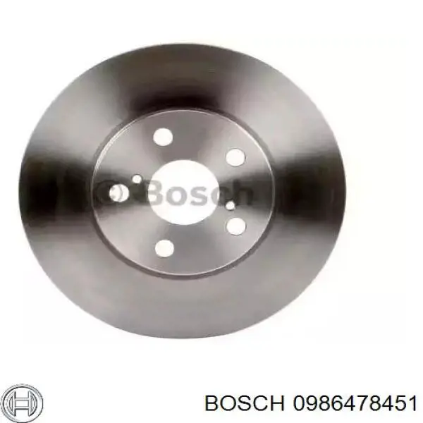 0986478451 Bosch диск тормозной передний