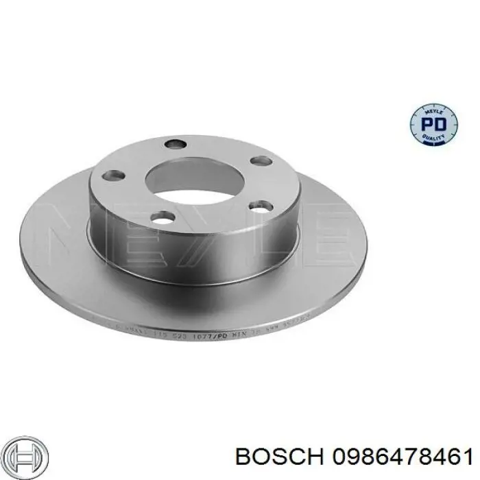 Купить 0986478461 Bosch Диск тормозной задний