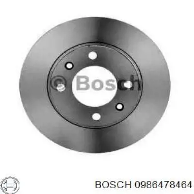 Диск гальмівний задній 0986478464 Bosch