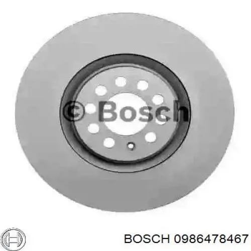 0 986 478 467 Bosch диск тормозной передний