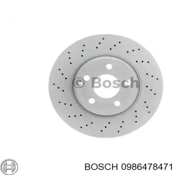 Передние тормозные диски 0986478471 Bosch