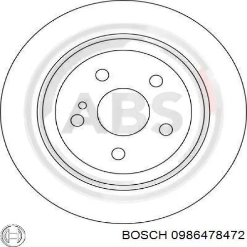 Задний тормозной диск Bosch 0986478472 цена, от 44.14 USD