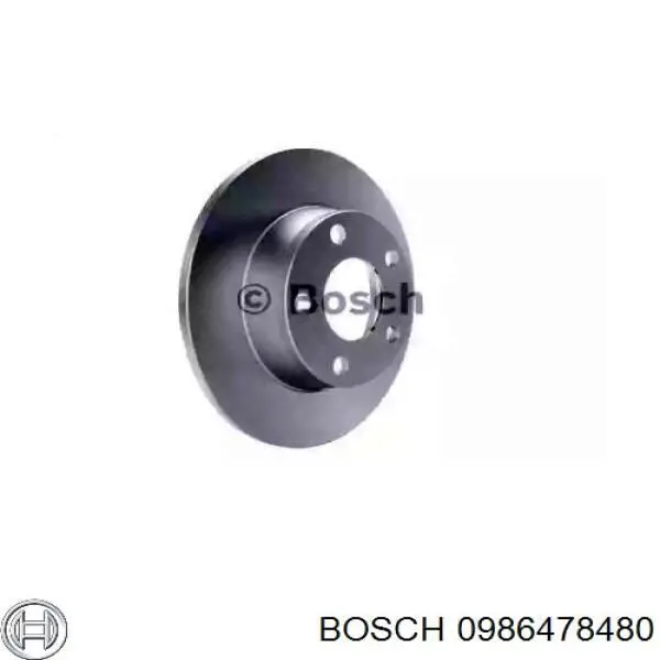 0986478480 Bosch диск тормозной задний