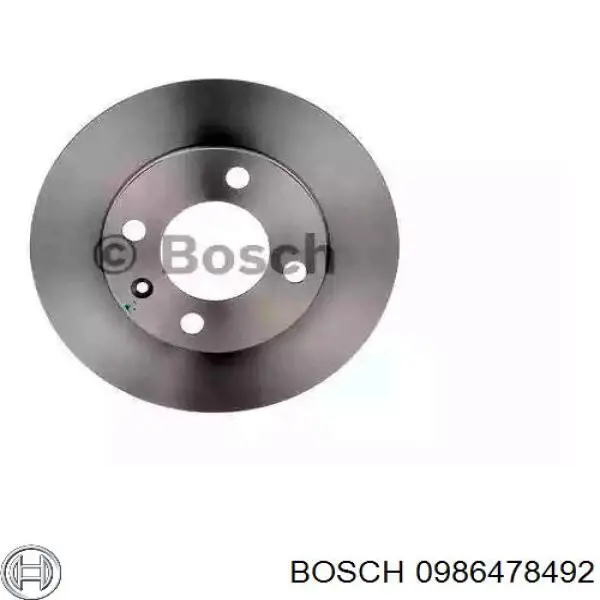 Тормозные диски 0986478492 Bosch