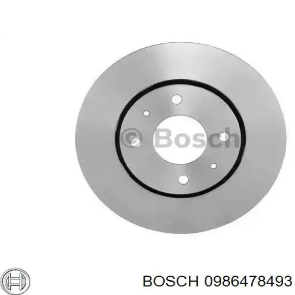 0986478493 Bosch диск тормозной передний