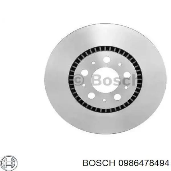 Передние тормозные диски 0986478494 Bosch