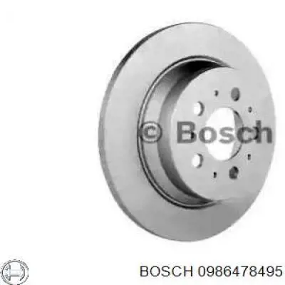 0 986 478 495 Bosch тормозные диски