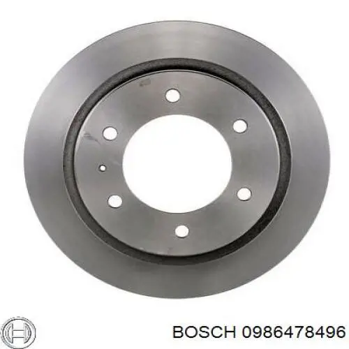 0986478496 Bosch диск тормозной задний