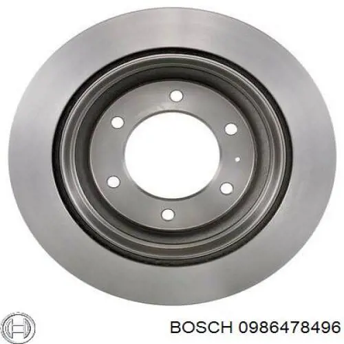 Disco de freno trasero 0986478496 Bosch