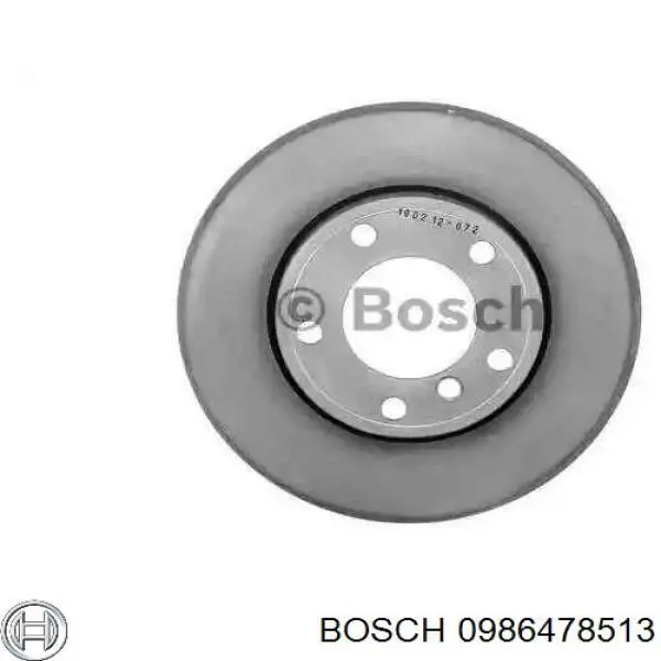 0986478513 Bosch диск тормозной передний