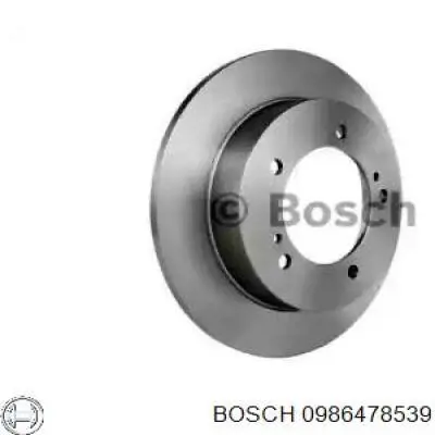 Передние тормозные диски 0986478539 Bosch