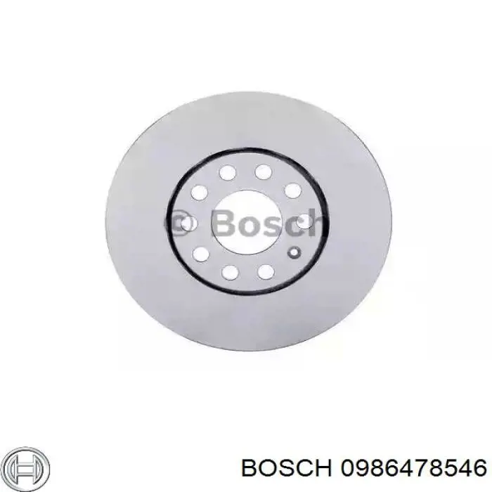 0986478546 Bosch диск тормозной передний