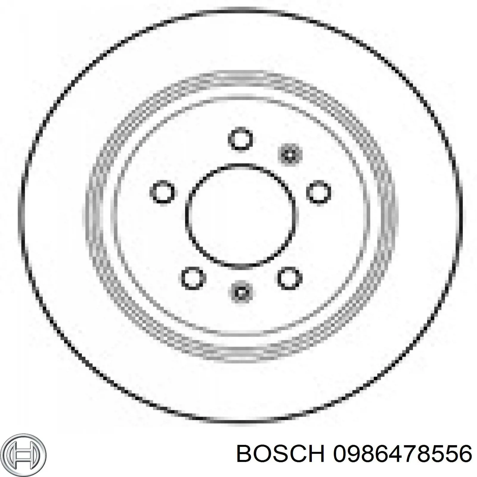 Задний дисковый тормоз Bosch 0986478556
