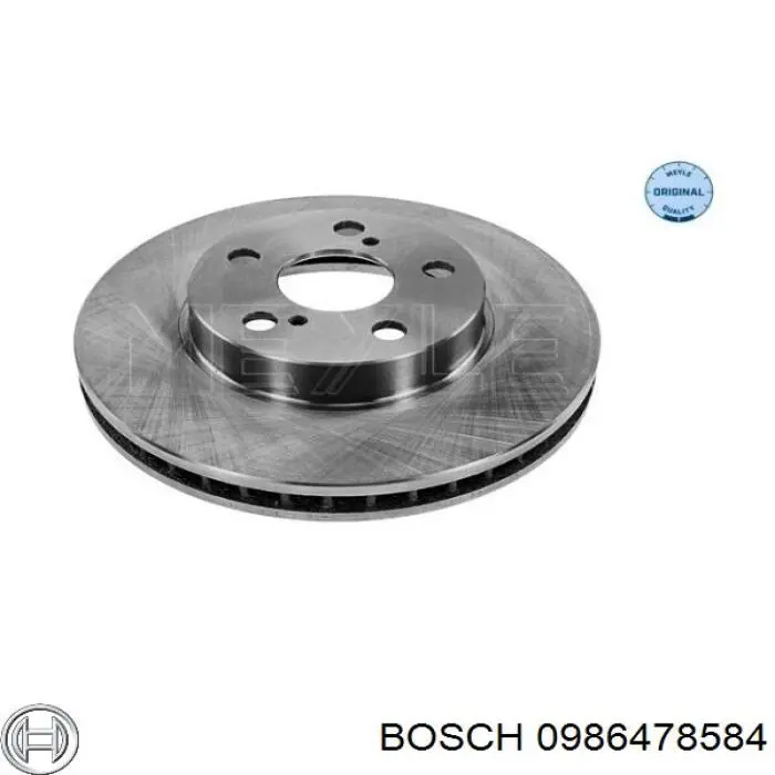 0986478584 Bosch Диск тормозной передний