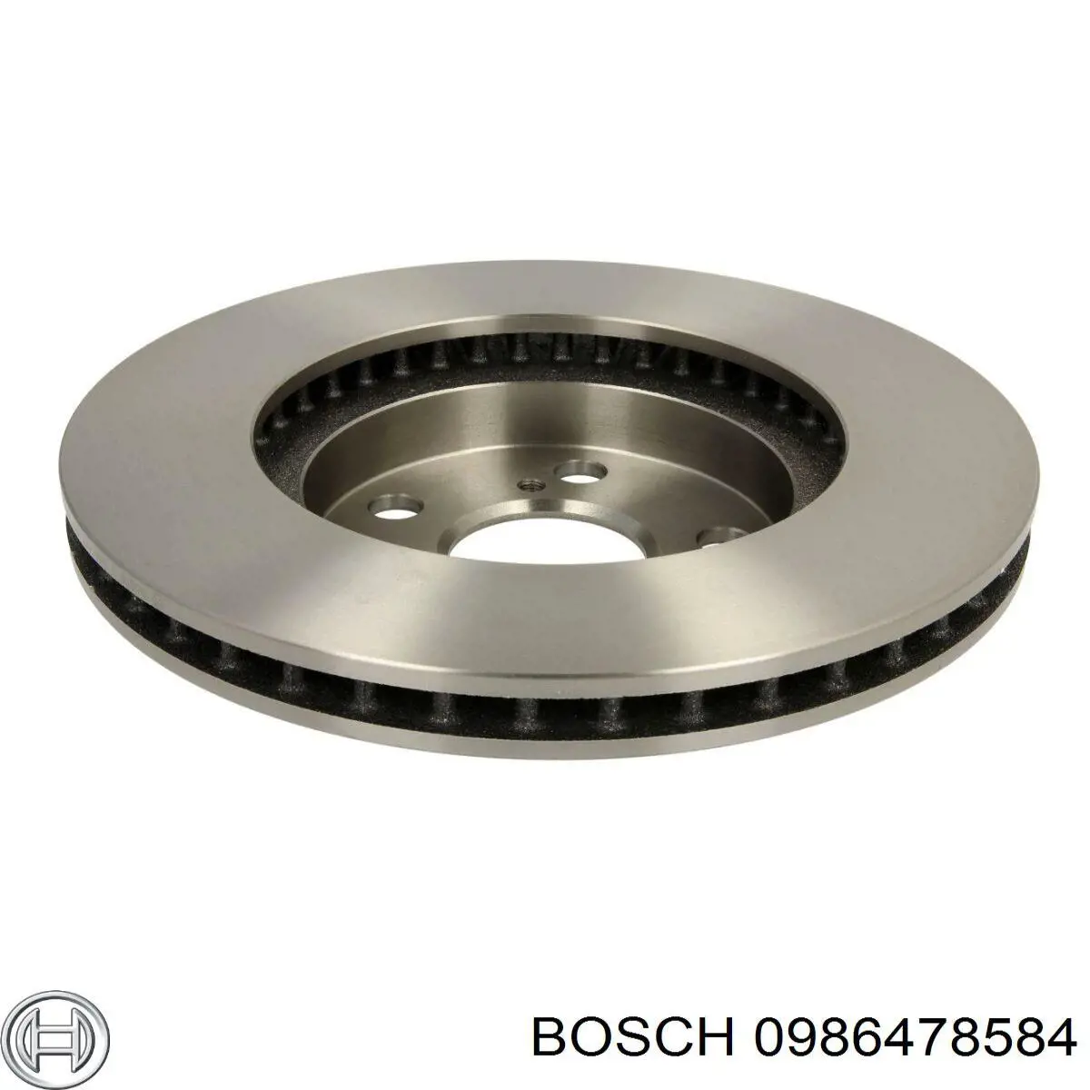 BOSCH Диск тормозной передний вентилируемый 5 отв.
