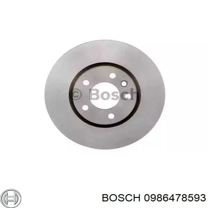 Передние тормозные диски 0986478593 Bosch