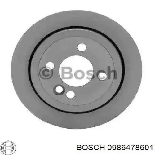 Купить 0986478601 Bosch Диск тормозной задний