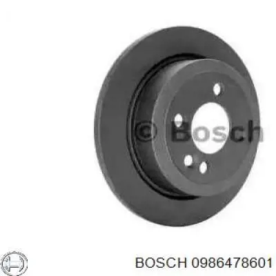 Disco de freno trasero 0986478601 Bosch