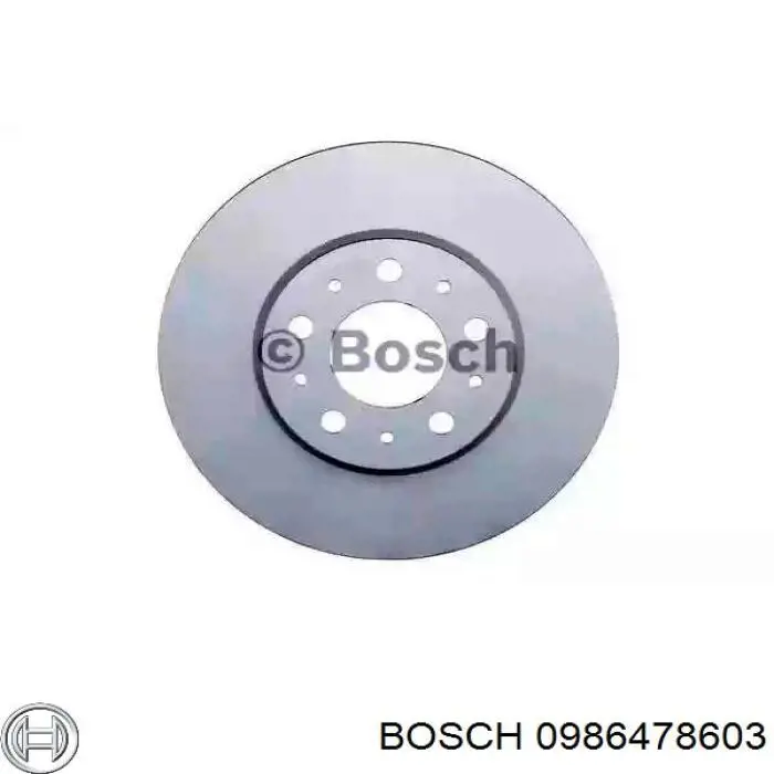 Передние тормозные диски 0986478603 Bosch