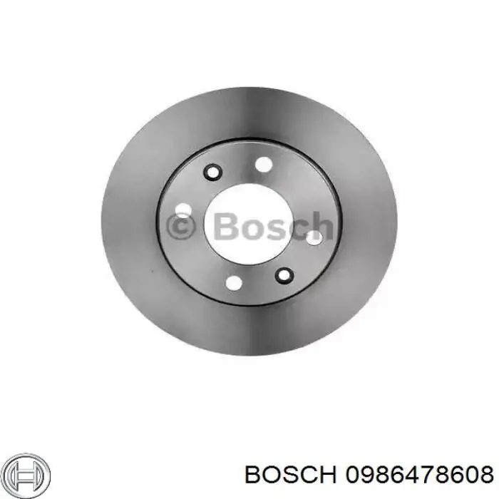 0986478608 Bosch диск тормозной задний