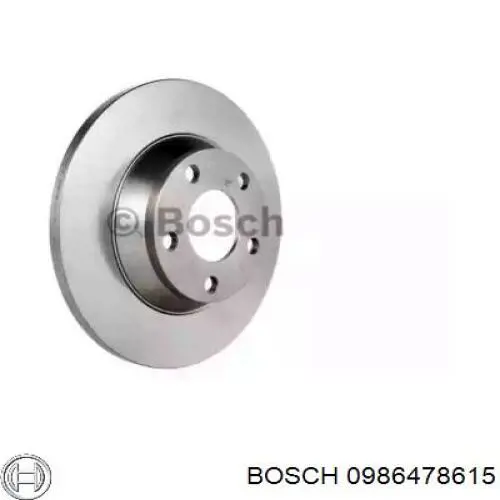 0 986 478 615 Bosch диск тормозной передний