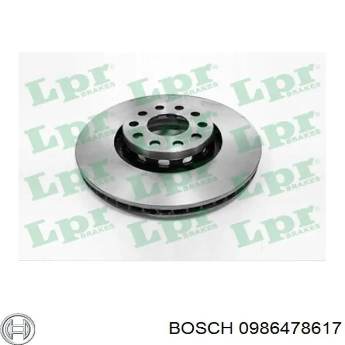 Тормоз дисковый передний Bosch 0986478617 цена, от 61.84 USD