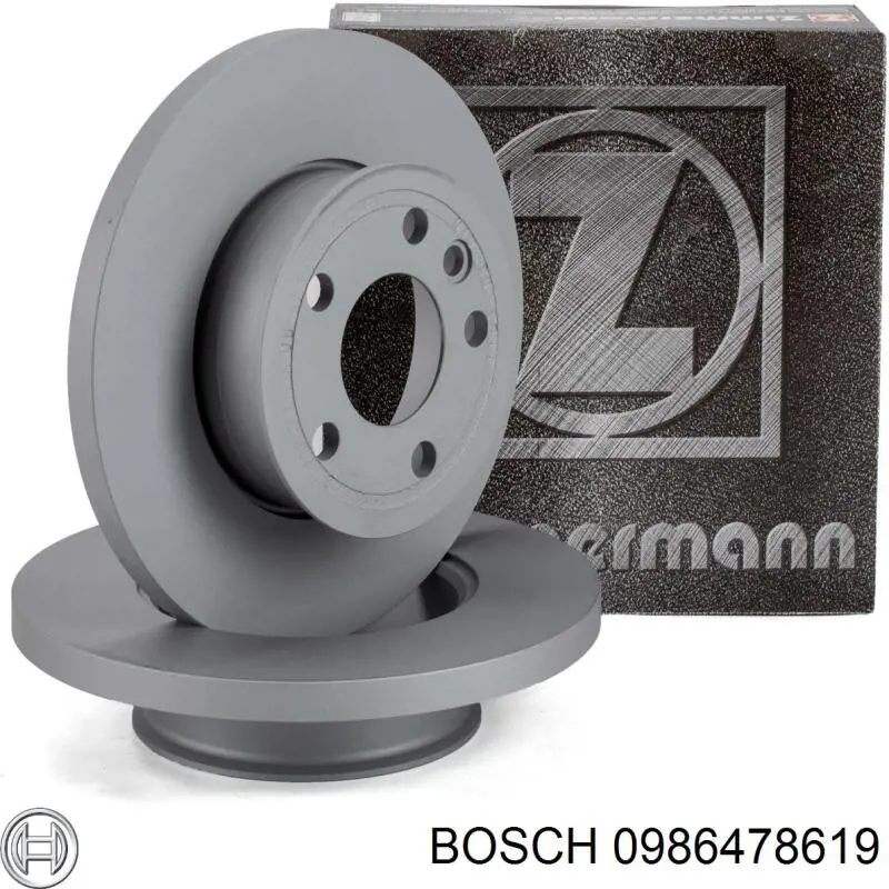 Передний тормозной диск Bosch 0986478619