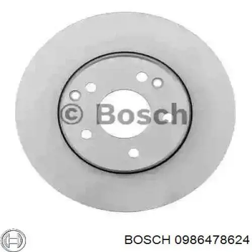 0986478624 Bosch диск тормозной передний